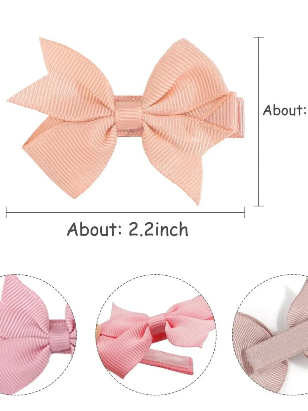 Hair Clips for Girls - 42PCS Fully Lined Hair Bows Alligator Clips for Toddlers,